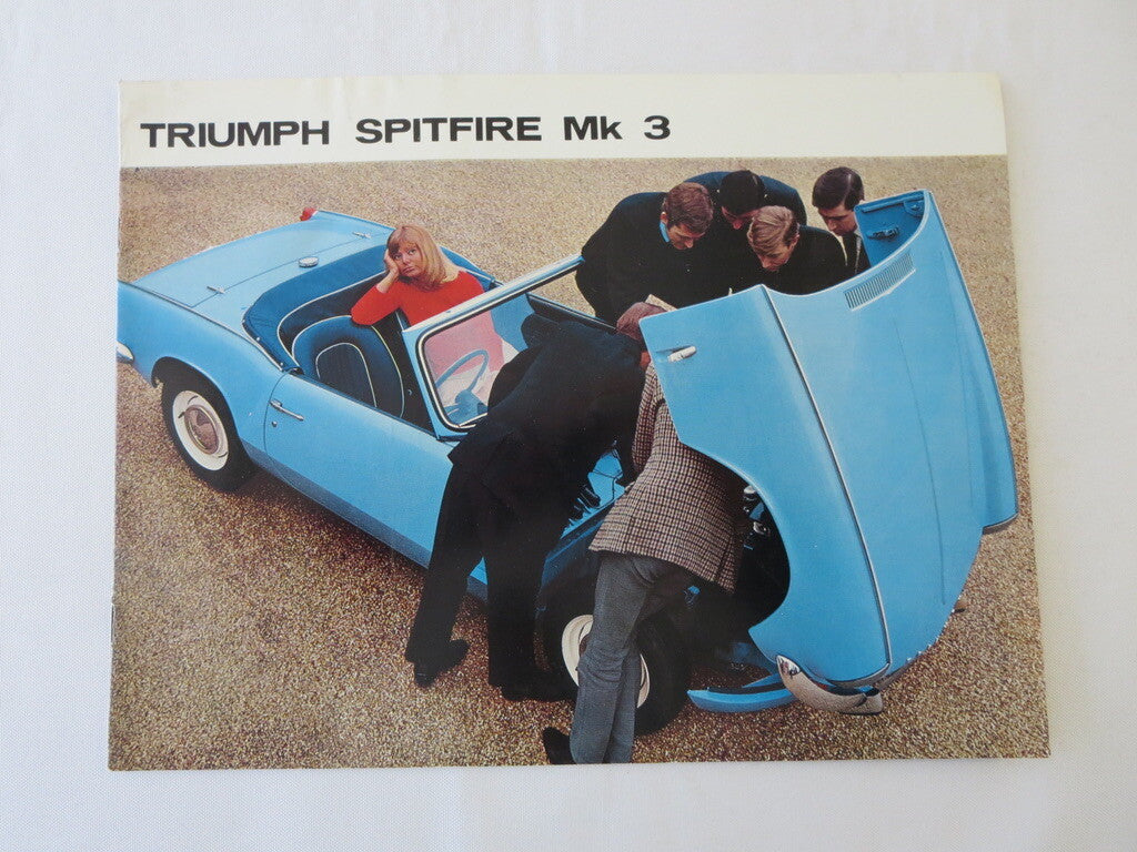 1960s Triumph Spitfire Mark 3 Sales Brochure Advertising Catalog - FRENCH TEXT