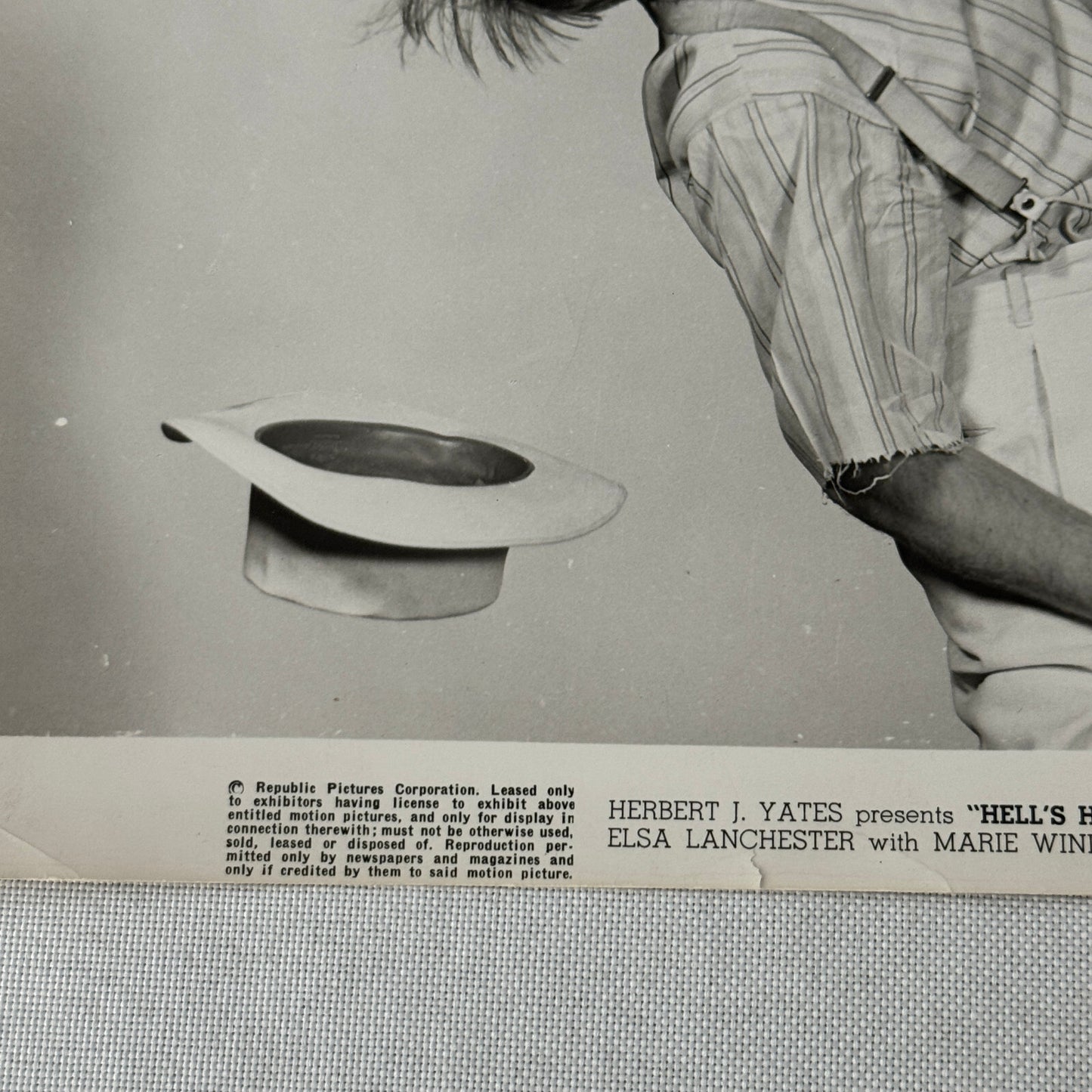 Vintage Movie Press Photo Photograph Hell's Half Acre Fight Scene