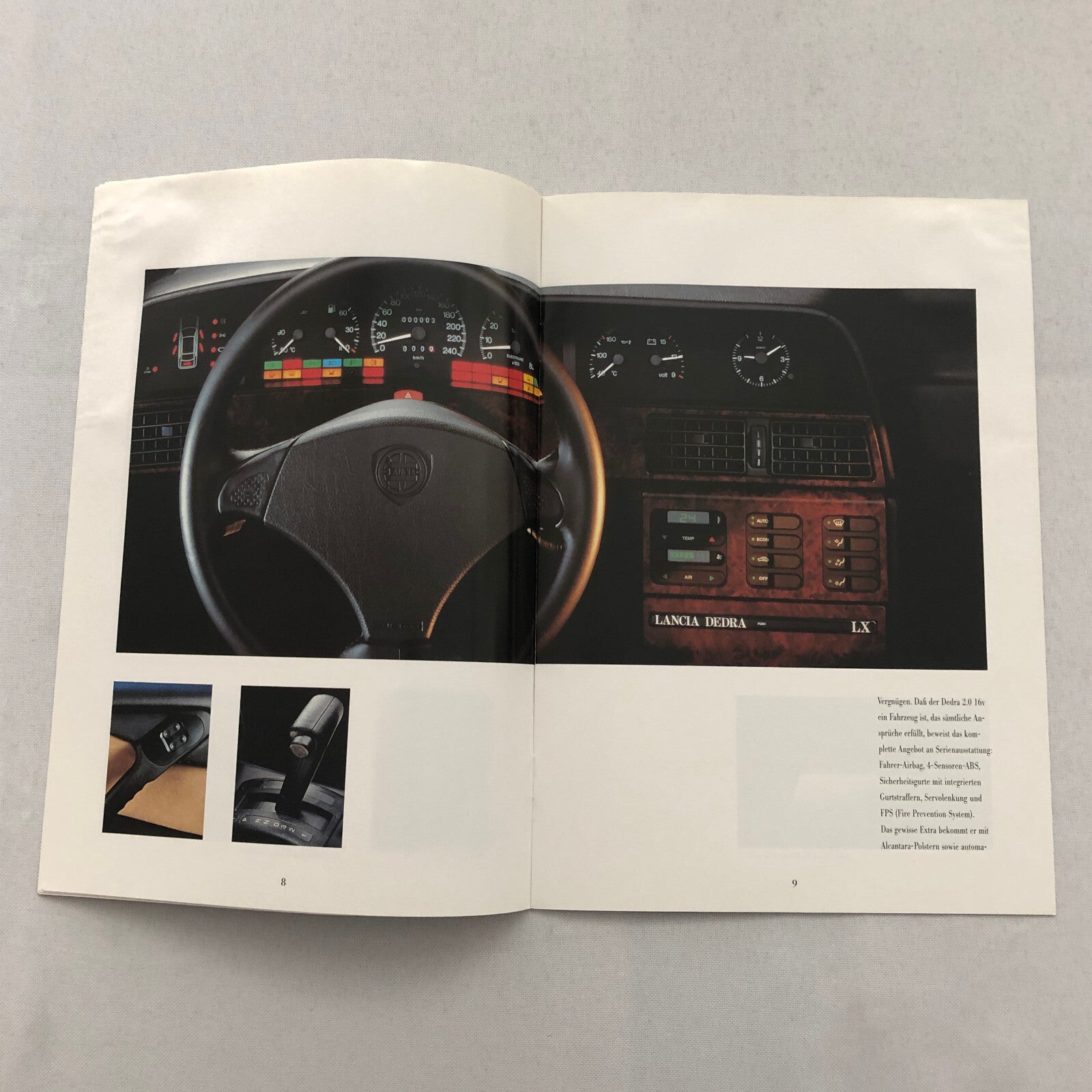 Lancia Dedra Car Sales Brochure Catalog Dedra German Text