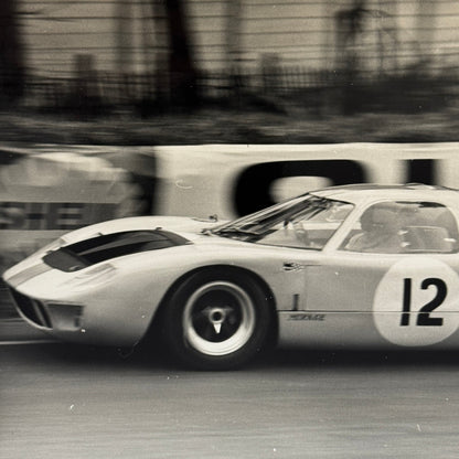 Vintage Racing Photo Photograph Ford Mirage car 1967 Practice Ford GT40