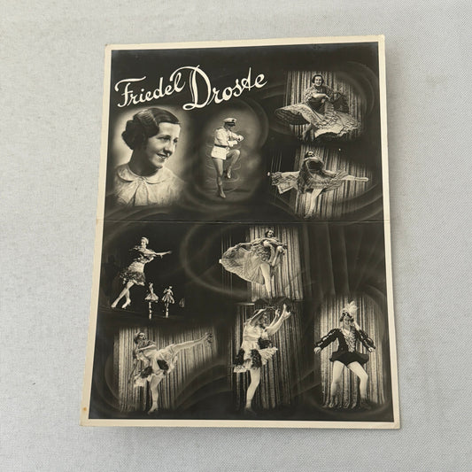 Vintage Circus Rollerskating Roller Skate Act Photo Photograph Friedel Drosae