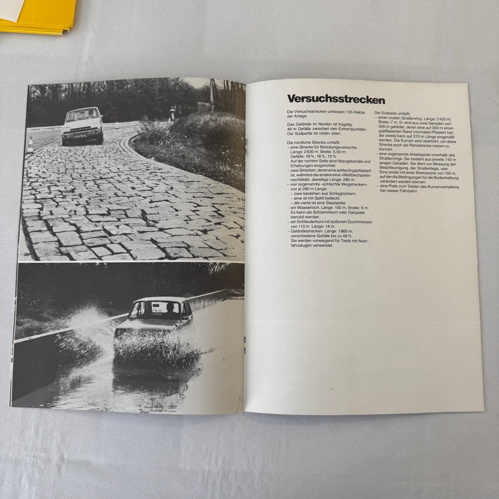 1980 Renault 5 Safety Testing Car Press Kit Brochure Photos Vintage GERMAN Text