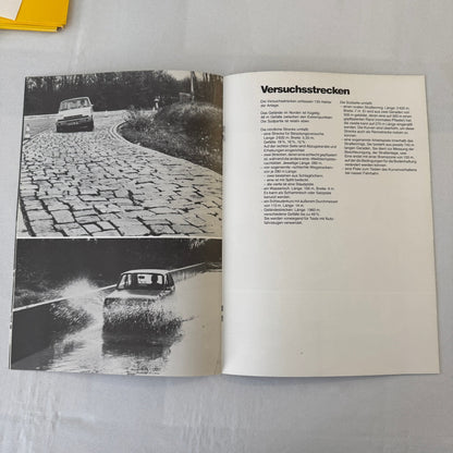 1980 Renault 5 Safety Testing Car Press Kit Brochure Photos Vintage GERMAN Text