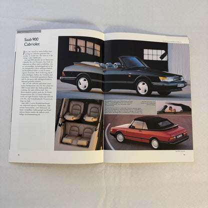 1992 Saab 900 Car Sales Brochure Catalog Saab 900 Cabriolet Turbo 16S GERMAN