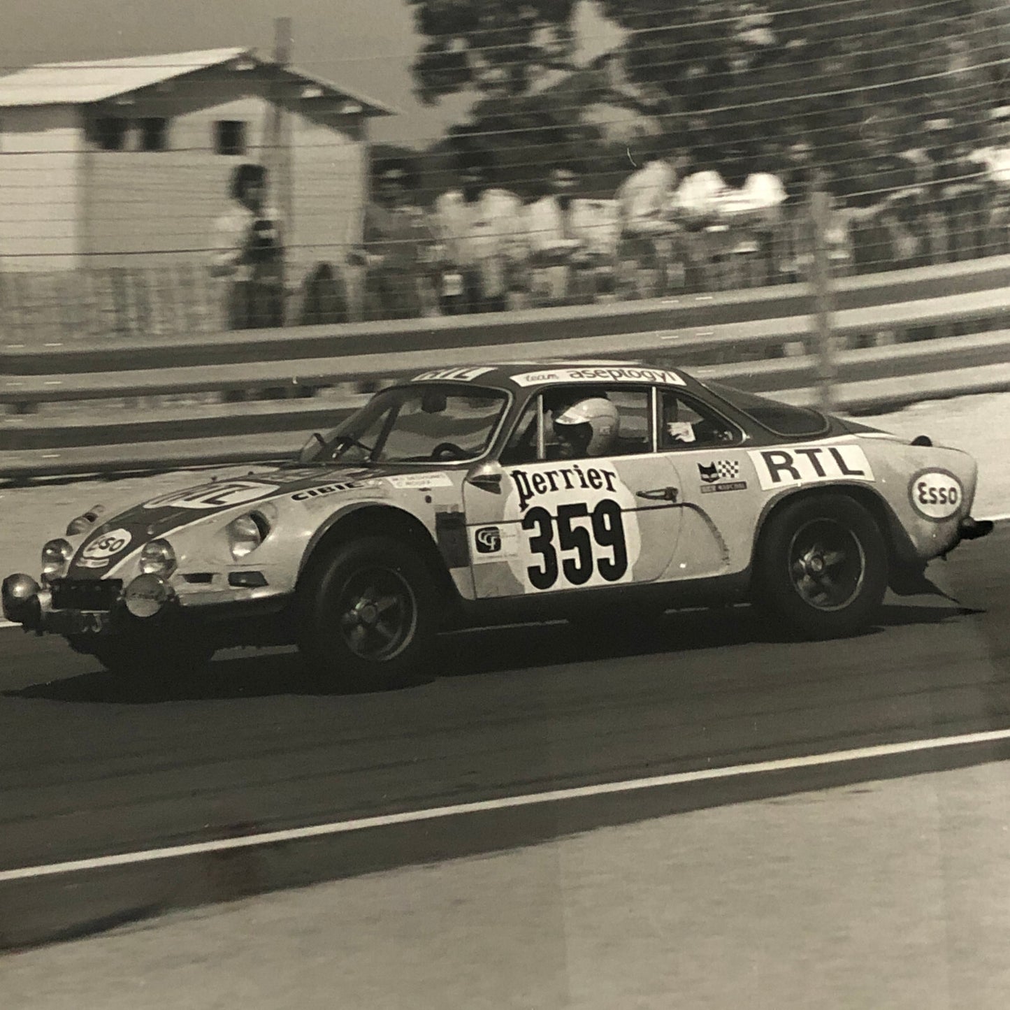 Vintage Renault Alpine Racing Photo Photograph Print 1972