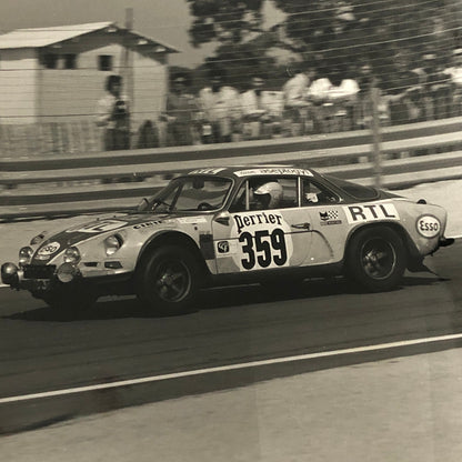 Vintage Renault Alpine Racing Photo Photograph Print 1972