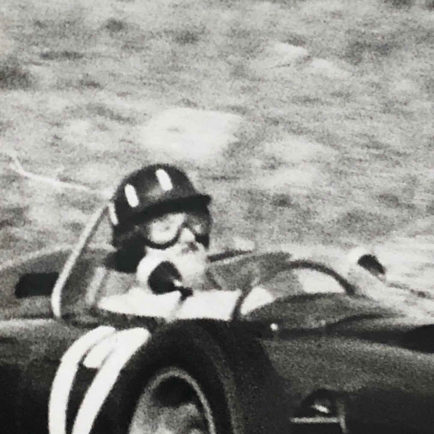 Vintage Racing Car Press Photo Photograph Graham Hill BRM P57 Car 1962