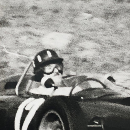 Vintage Racing Car Press Photo Photograph Graham Hill BRM P57 Car 1962