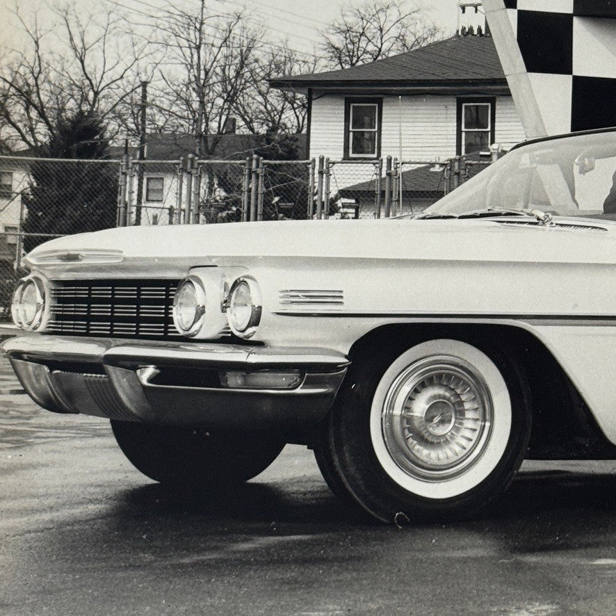 Vintage Indy 500 Racing Photo 1960 Oldsmobile Official Pace Car Photograph