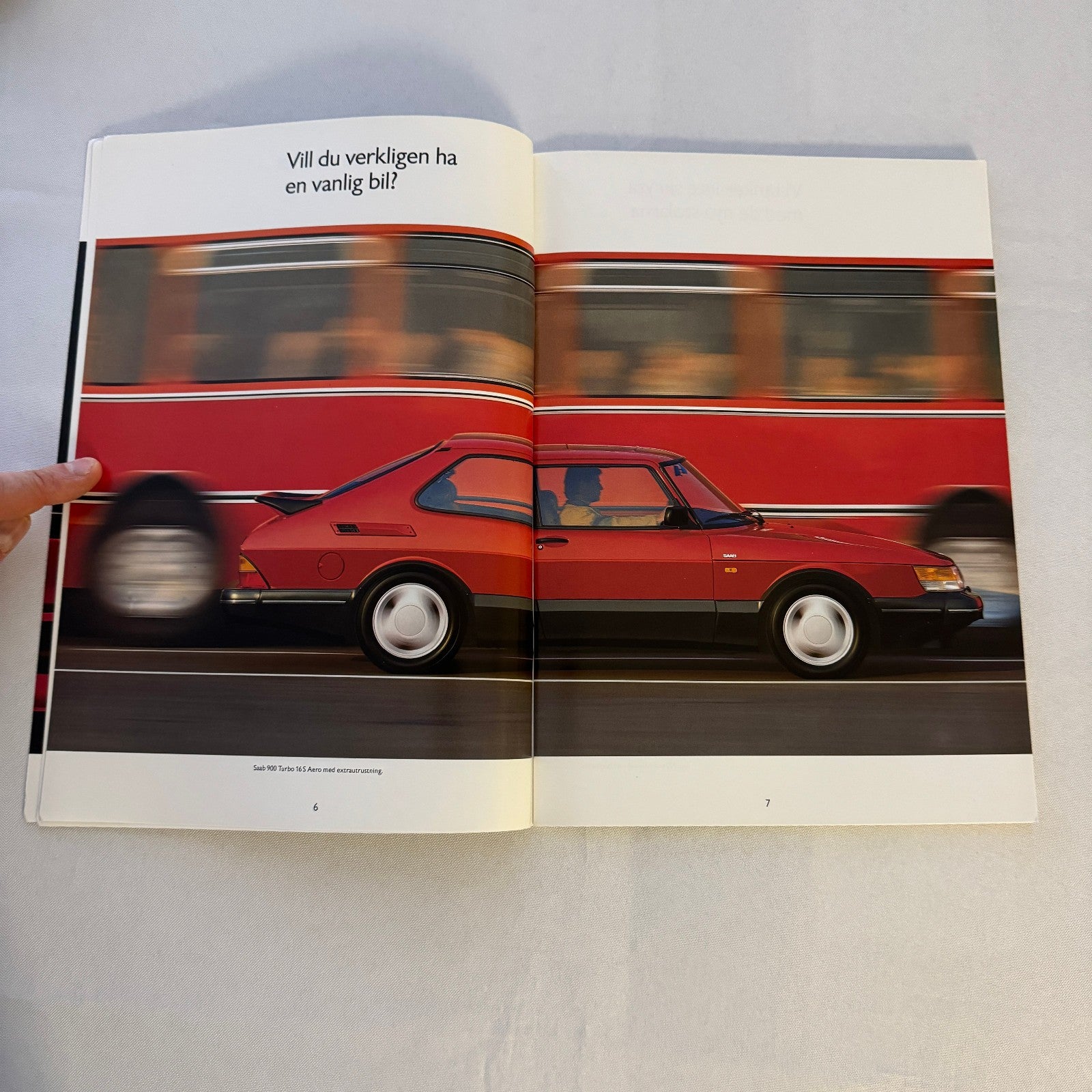 1991 Saab 900 Car Sales Brochure Catalog Saab 900 Cabriolet Turbo 16S SWEDISH