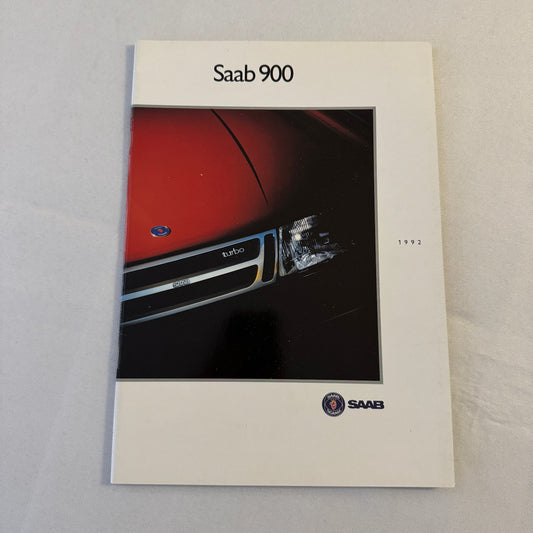 1992 Saab 900 Car Sales Brochure Catalog Saab 900 Cabriolet Turbo 16S GERMAN