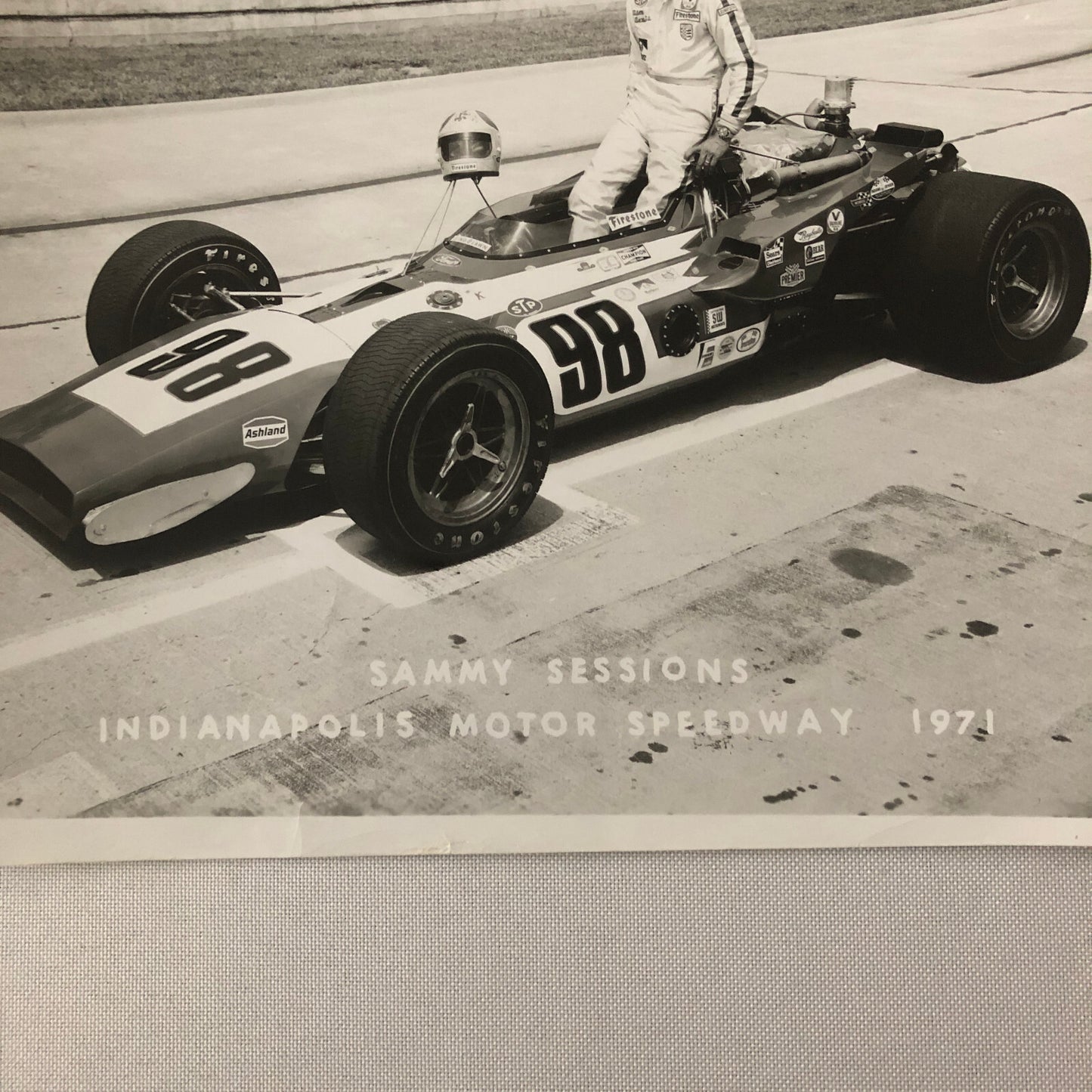 Vintage Indy Indianapolis Racing Photo Photograph 1971 Sammy Sessions