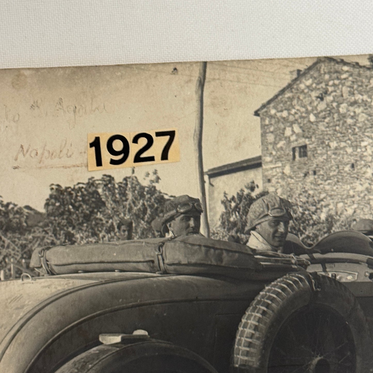Antique Chrysler Car Automobile Photo Photograph Italian Photographer Stamp