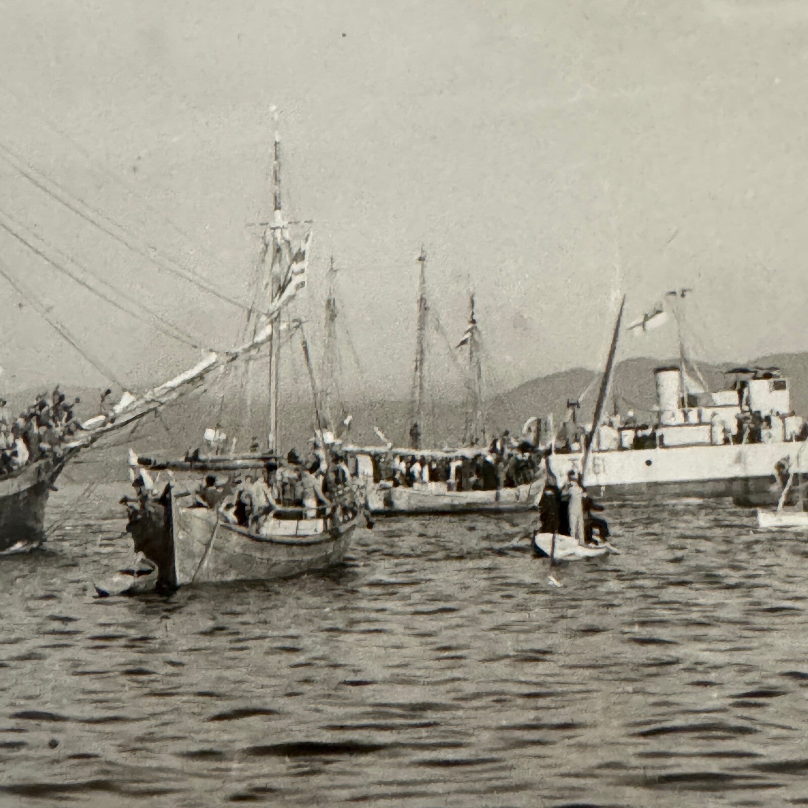 Vintage Royal Canadian Navy Ship Photograph Photo HMCS Saguenay Boat