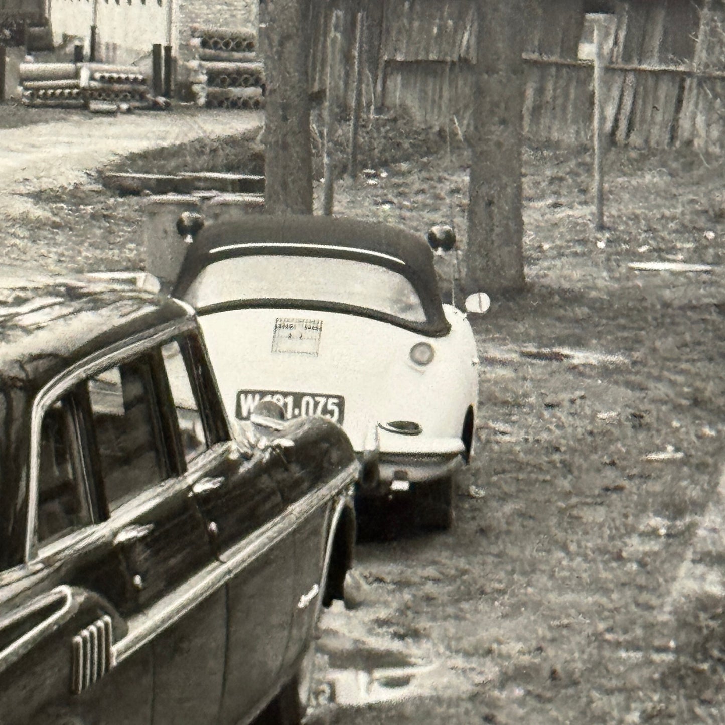 Cars on Street Mercedes Benz Porsche 356 Imperial Photo Photograph
