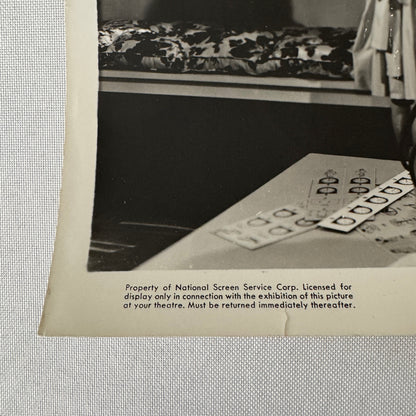 Vintage Movie Film Press Photo Photograph Print Shadow on the Wall 1950