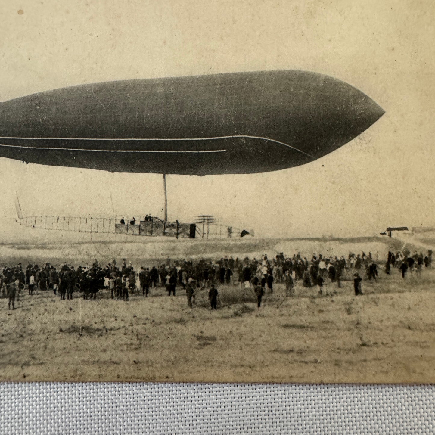 Vintage Zeppelin Airship Dirigible Postcard Post Card French Le Clement Bayard
