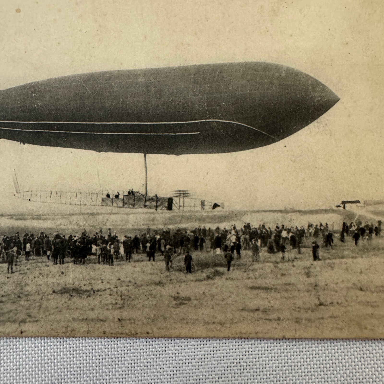 Vintage Zeppelin Airship Dirigible Postcard Post Card French Le Clement Bayard