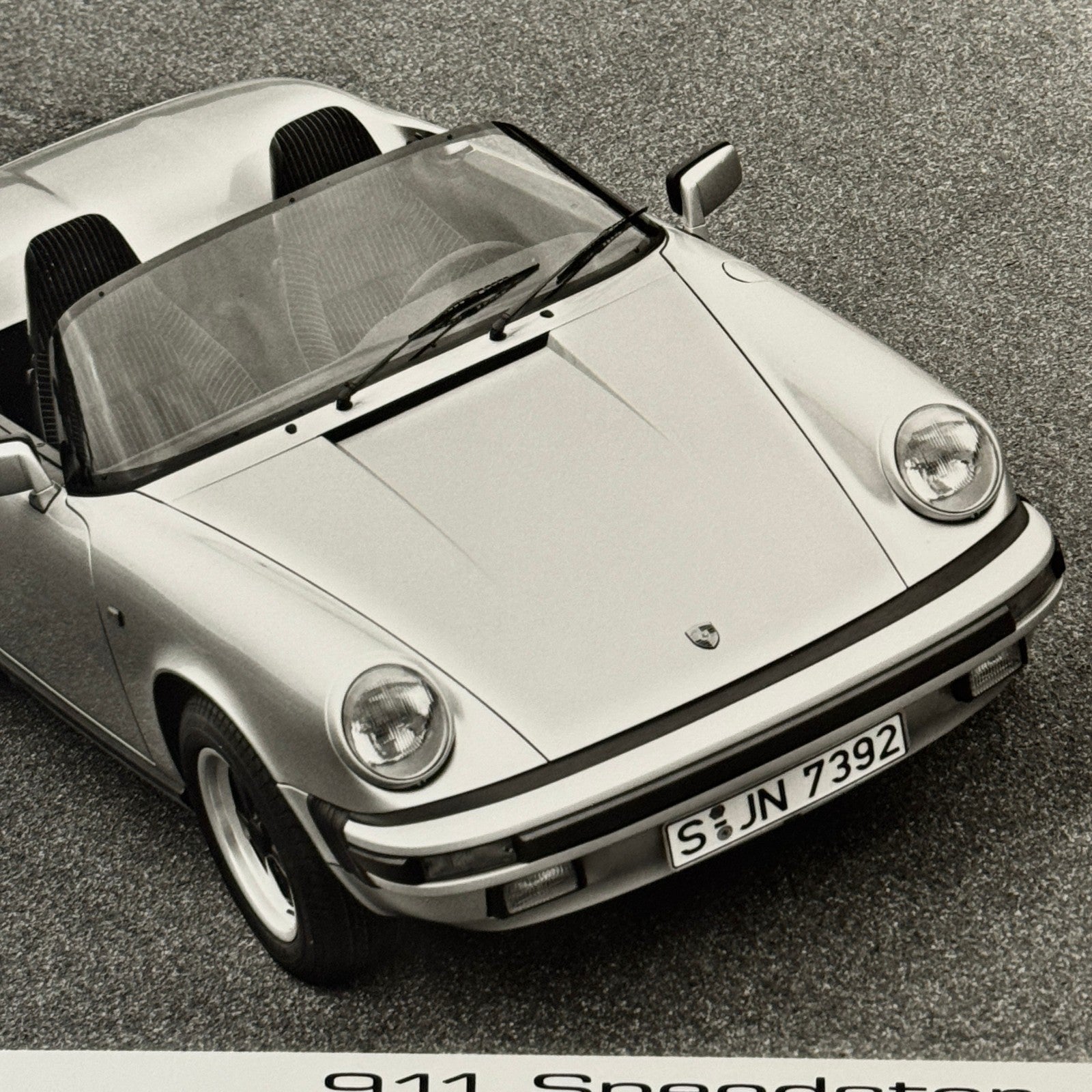 Porsche 911 Speedster Convertible Car Factory Press Photo Photograph German