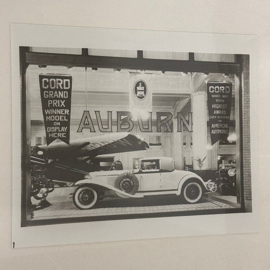 1932 Auburn Automobile Photograph Dealership Window Cord Banners Photo