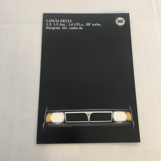 Lancia Delta Car Sales Brochure Catalog German HF Turbo Delta Integrale GTi