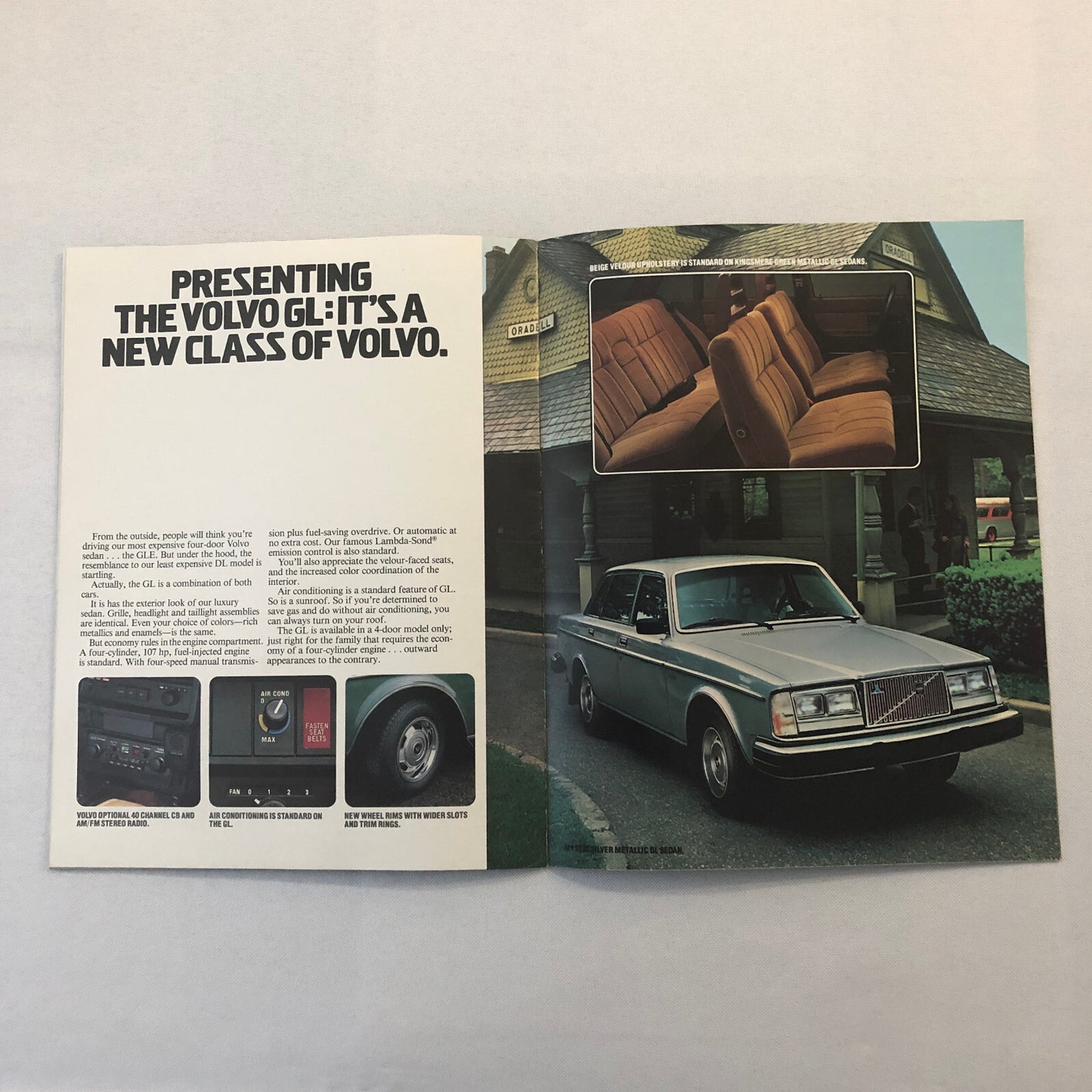 1980 Volvo Car Sales Brochure Catalog Bertone Coupe DL GLE Station Wagon GT