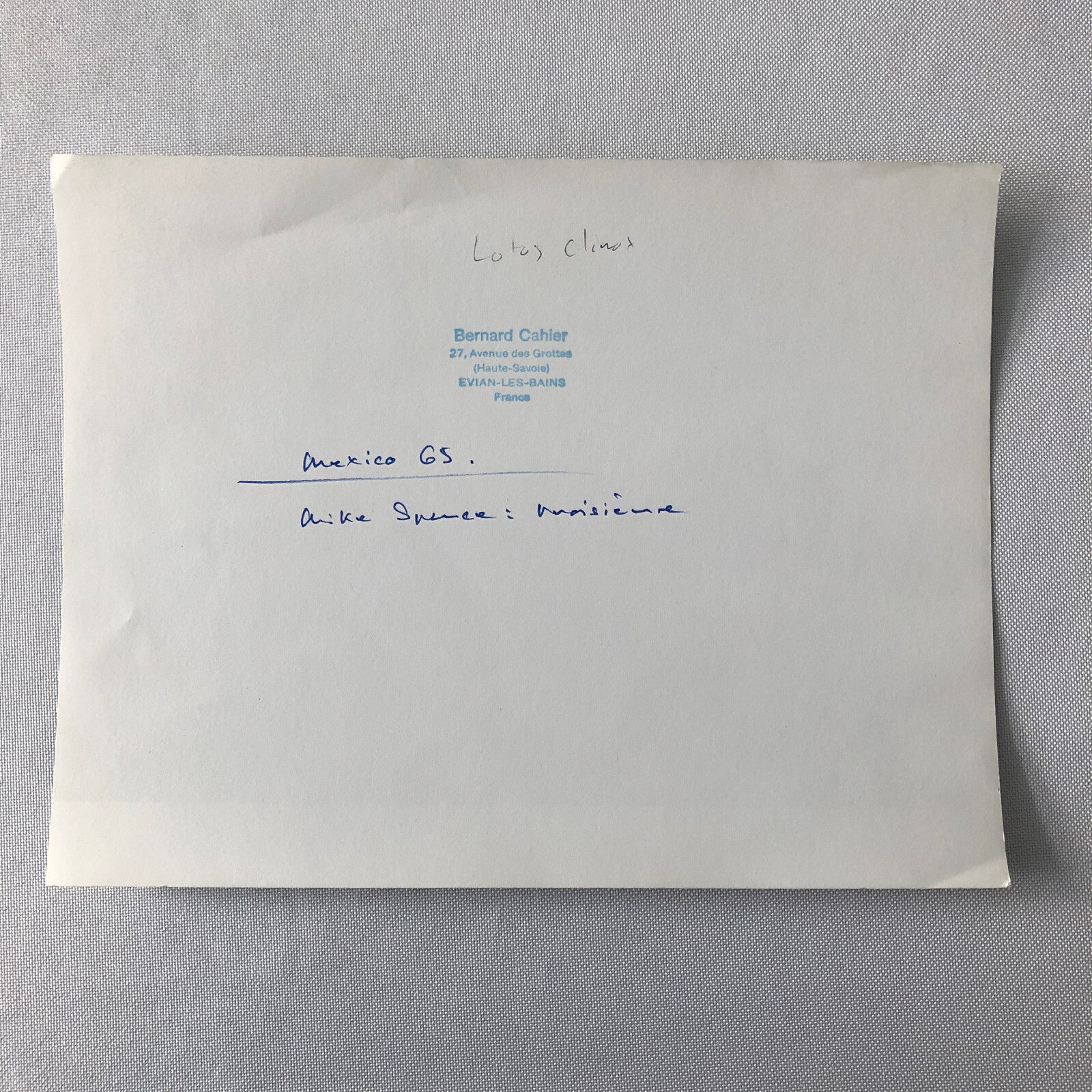 Vintage Bernard Cahier Racing Photo Mike Spence Lotus Climax 1965 Mexico GP