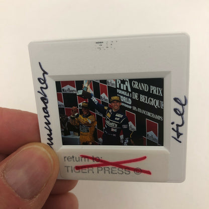 Vintage Michael Schumacher Damon Hill F1 Racing Driver 35mm Photo Slide 