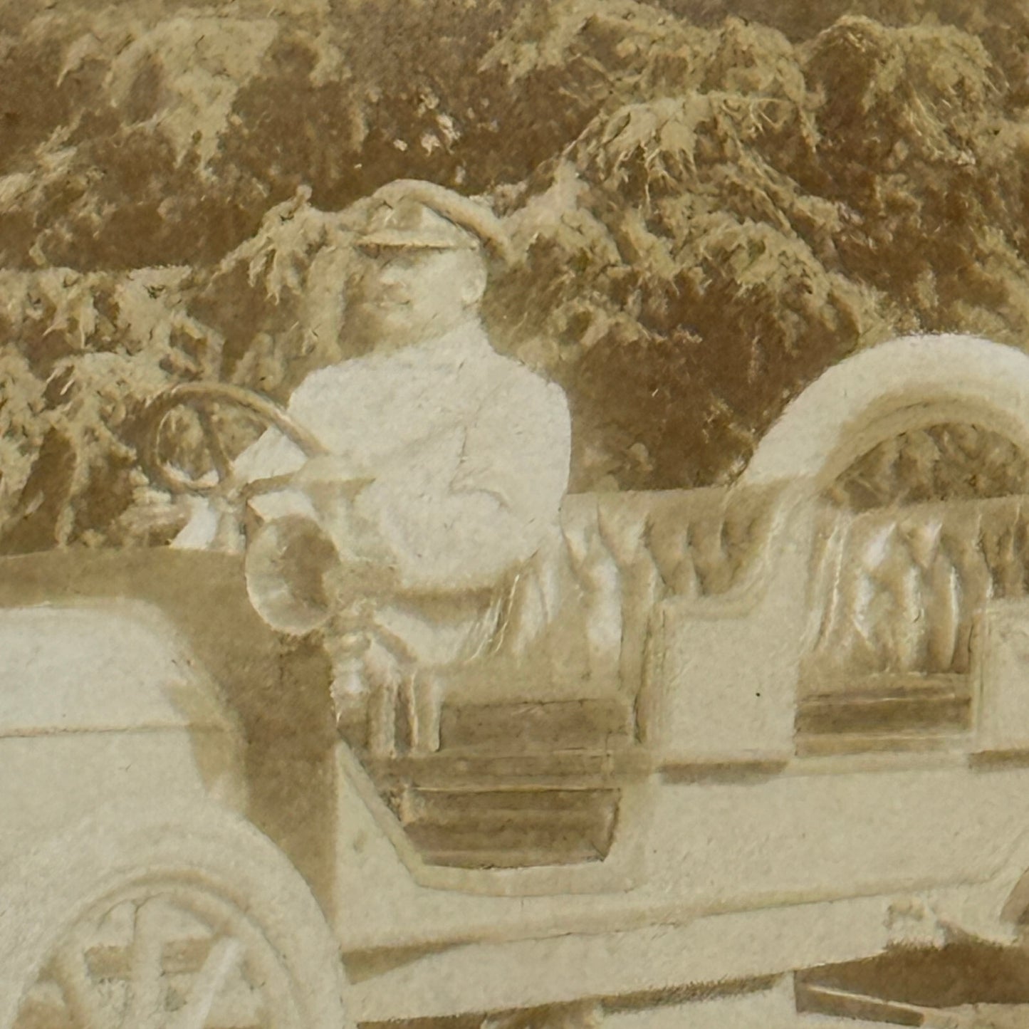 Antique Car Automobile Italian Real Photo Postcard RPPC Photograph