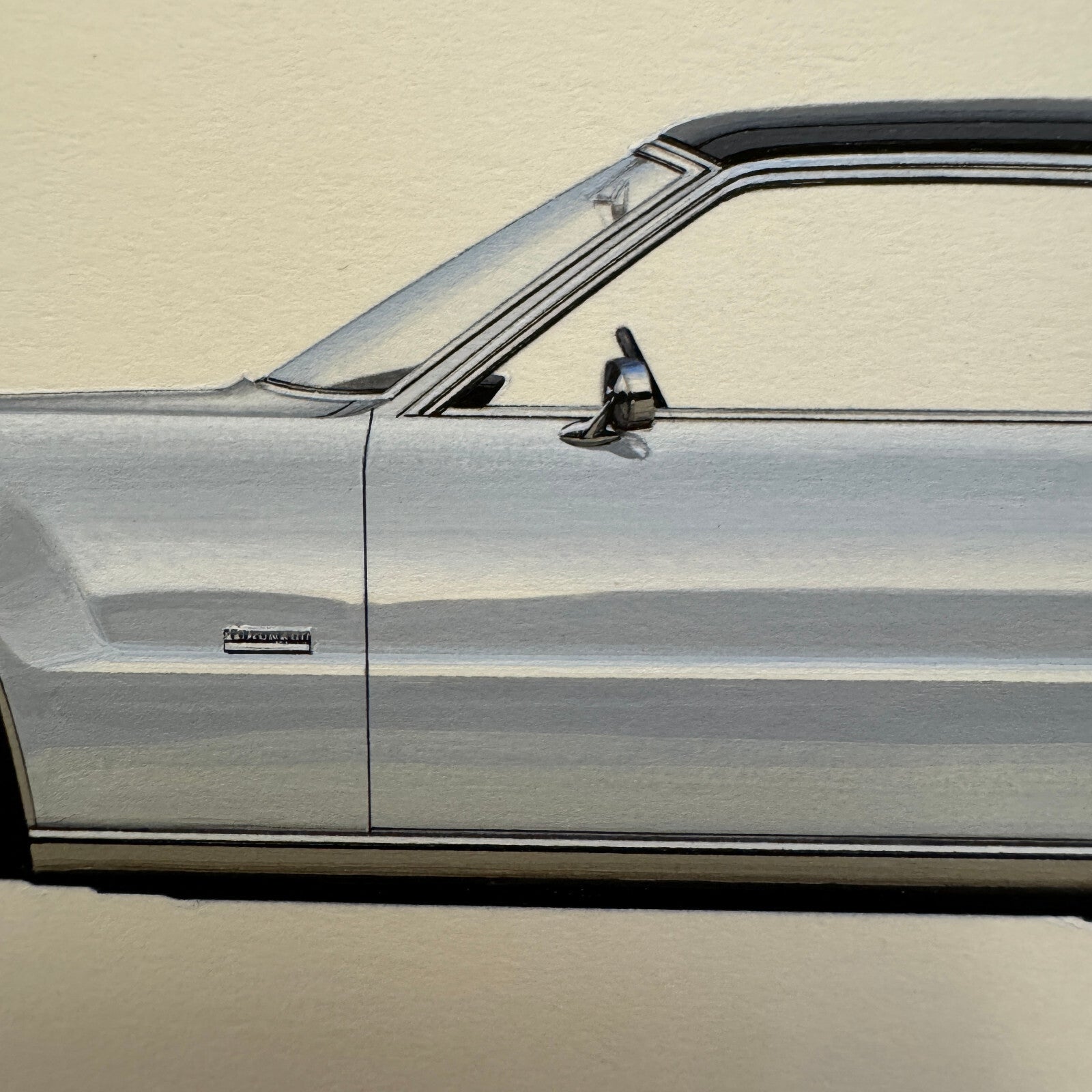 1970 Oldsmobile Toronado Car Illustration Art Drawing Hand Drawn Robert Preis