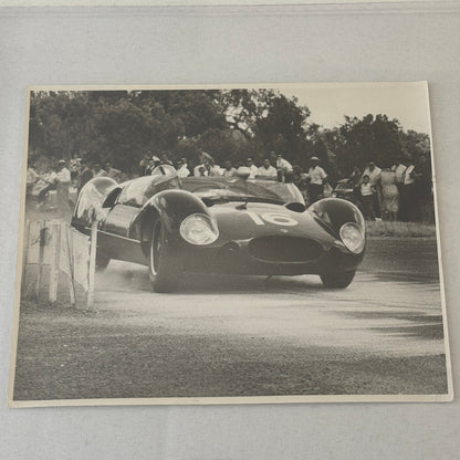 Vintage Racing Photo Unidentified Car Driver Motorsport