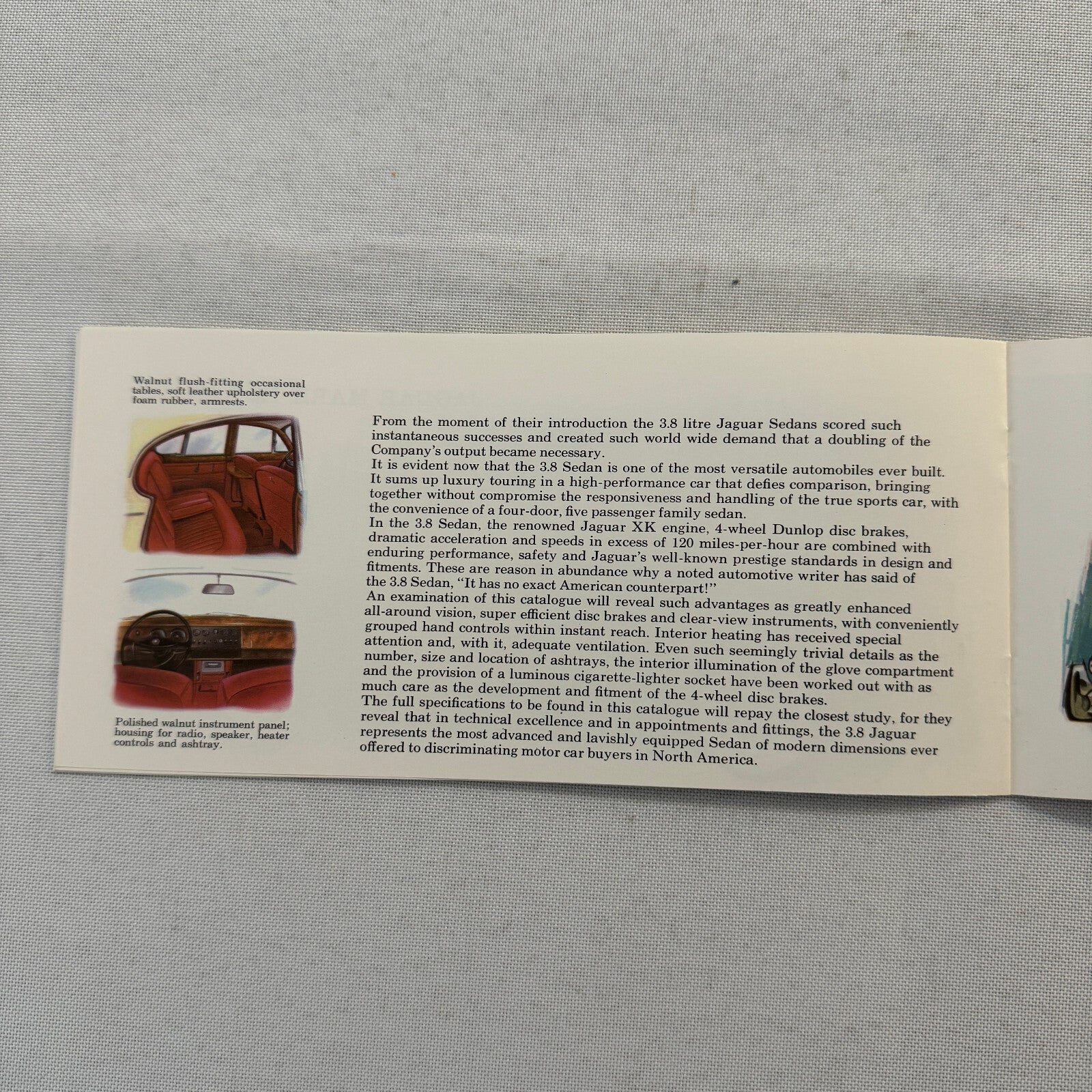 Jaguar Sales Brochure Catalog Advertising E-Type EType XK-E Roadster Mark IX 3.8