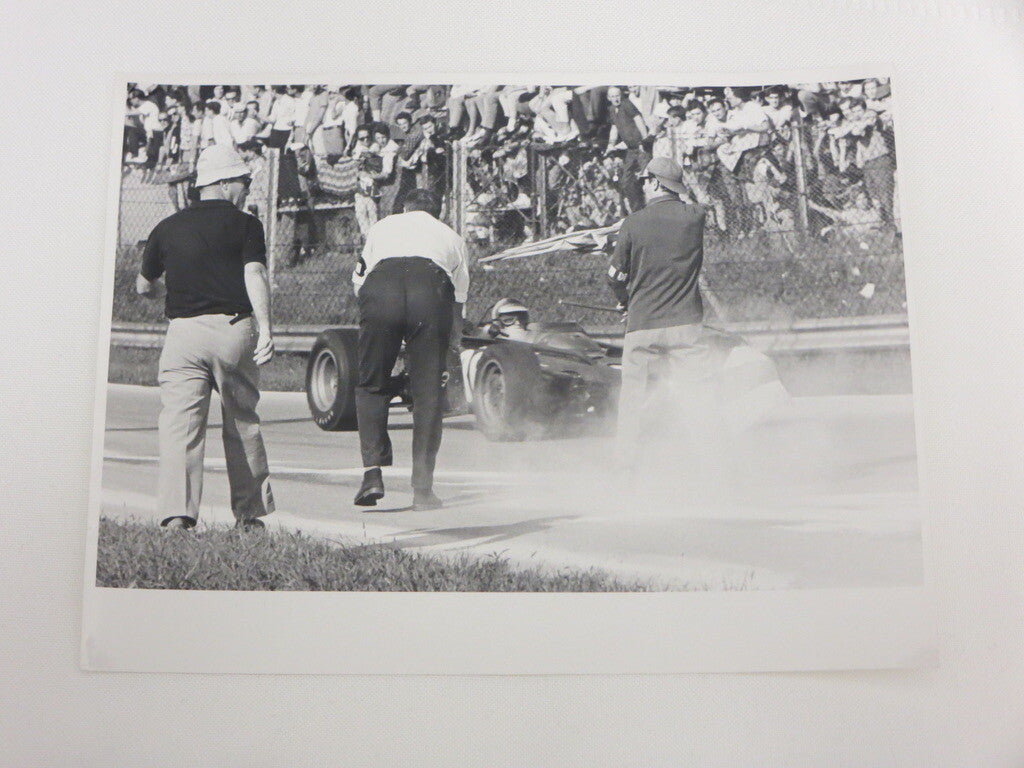 Vintage Professional Racing Car Grand Prix Photograph Photo - Mike Spence BRM 
