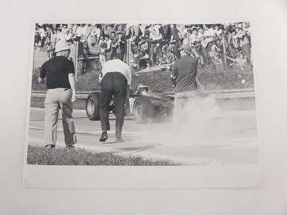 Vintage Professional Racing Car Grand Prix Photograph Photo - Mike Spence BRM 