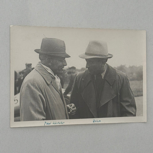 Vintage Racing Driver Photograph Paul Schweder Willi Briem Photo Print
