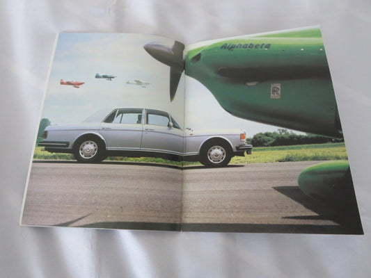 1981 Rolls Royce Silver Spirit & Bentley Mulsanne Sales Brochure Catalog