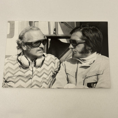 Vintage Racing Photo 1972 Italian Grand Prix Emerson Fittipaldi Colin Chapman