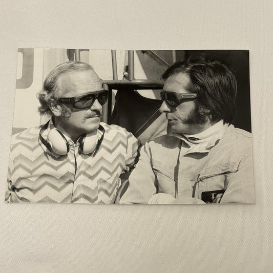 Vintage Racing Photo 1972 Italian Grand Prix Emerson Fittipaldi Colin Chapman