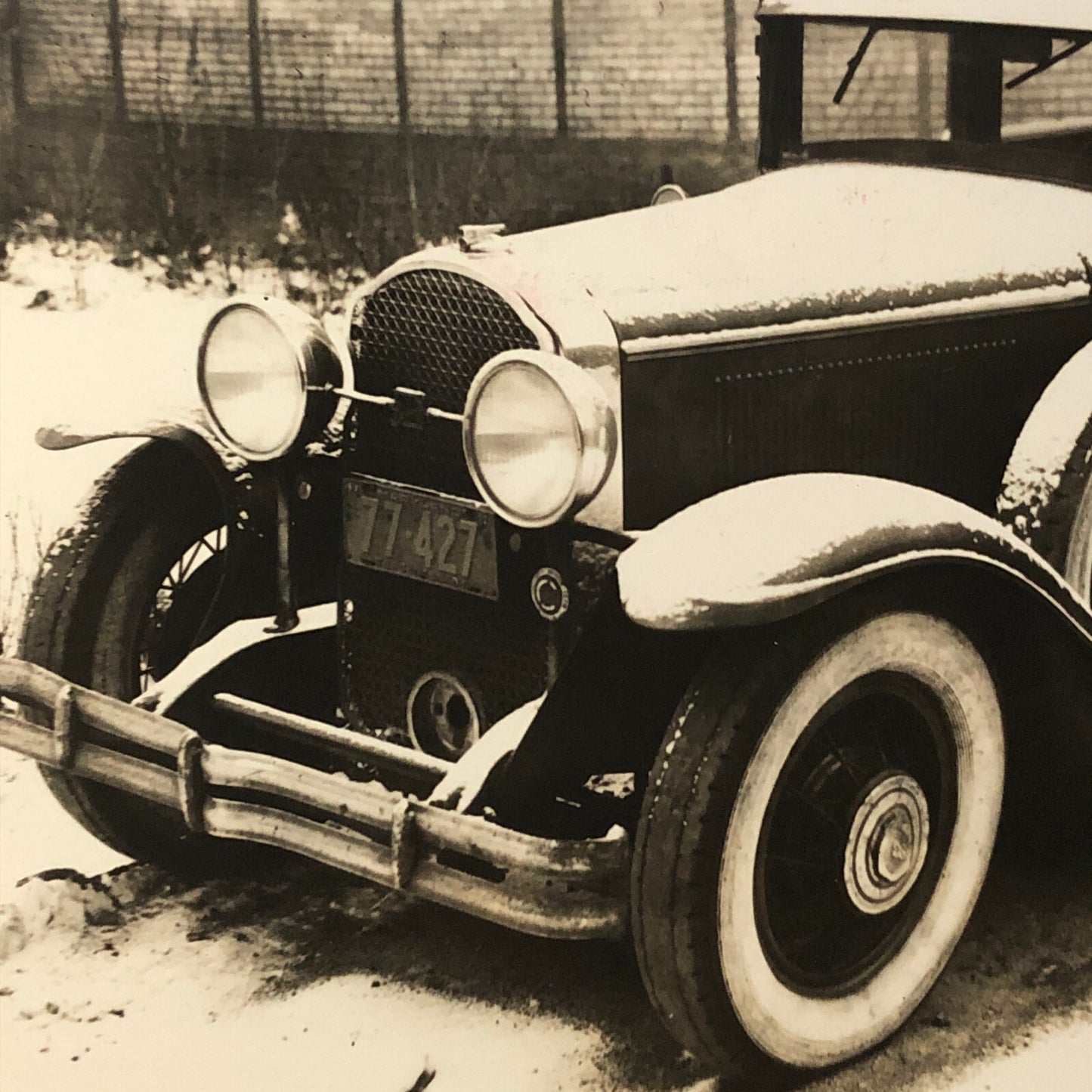 Press Photo 1934 Gangster Charles “Ice Wagon” Banghart Car Arrest Photograph