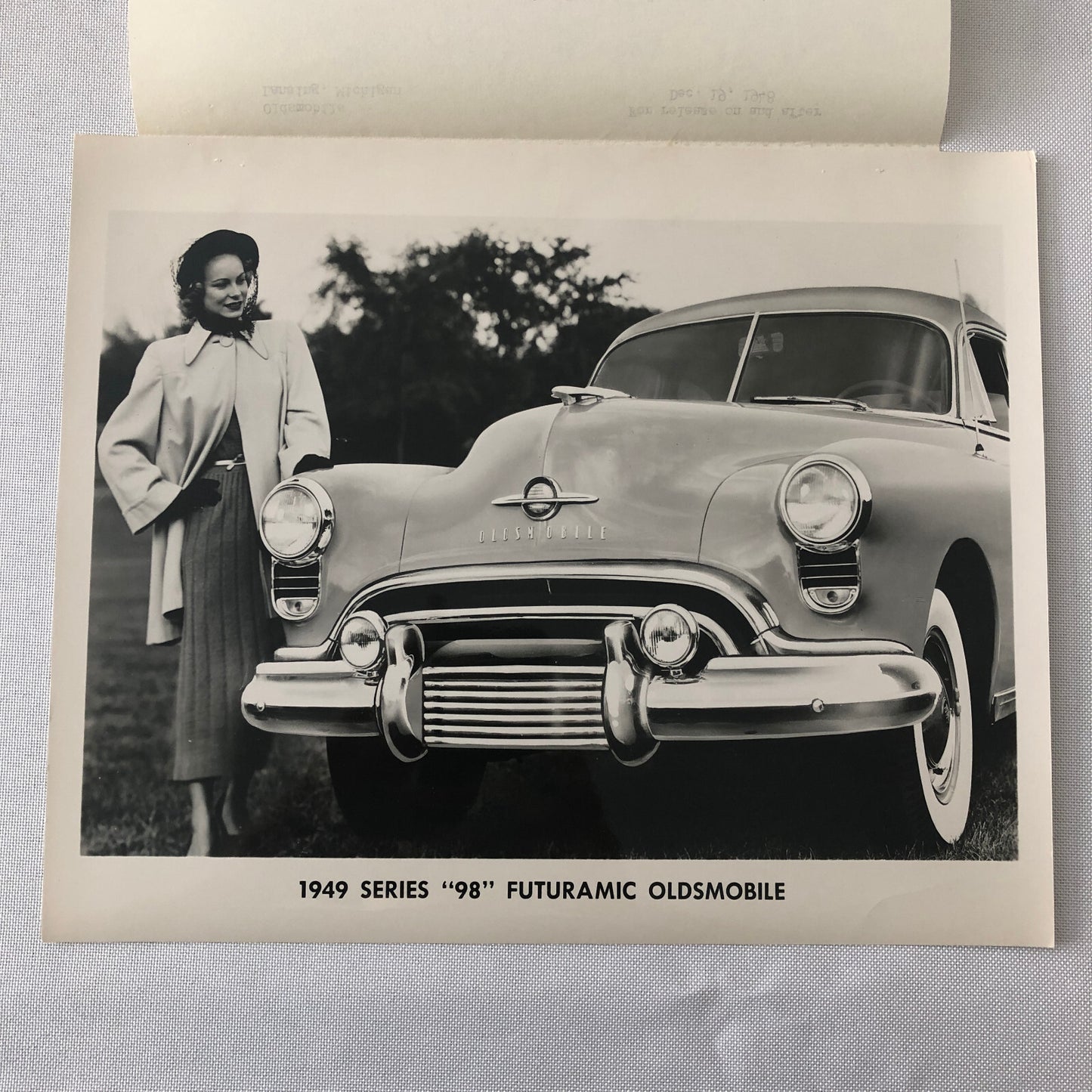 1949 Oldsmobile Series 98 Futuramic Factory Press Photo Photograph Print
