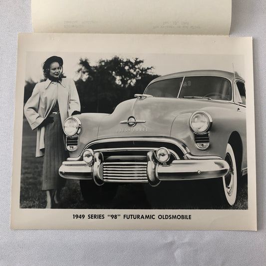 1949 Oldsmobile Series 98 Futuramic Factory Press Photo Photograph Print