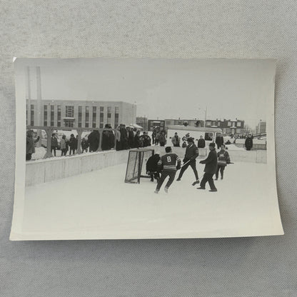 Vintage Hockey Game Photo Photograph Quebec Amateur Players