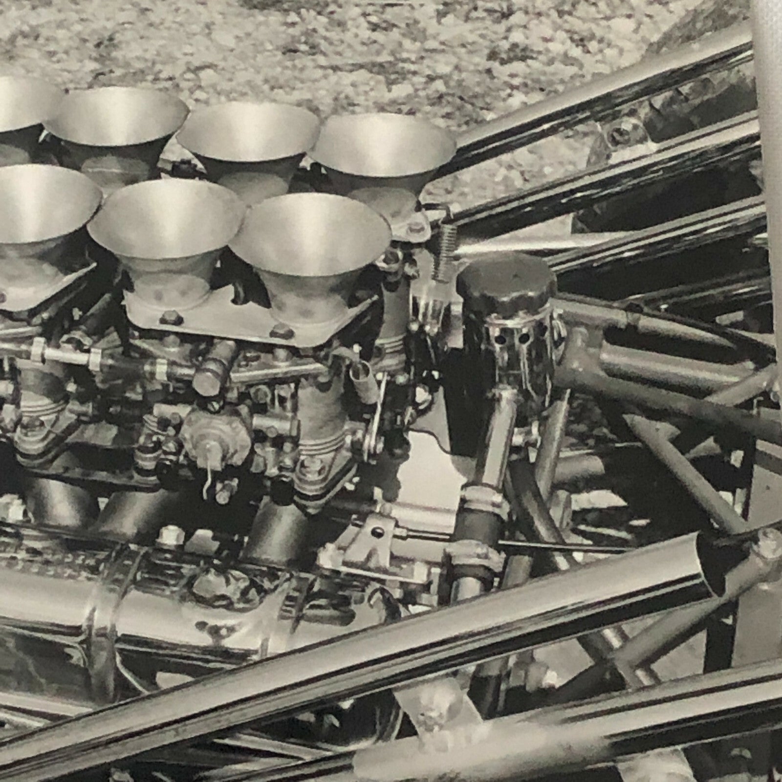 Vintage Brabham Racing Race Car Engine Photo Photograph 
