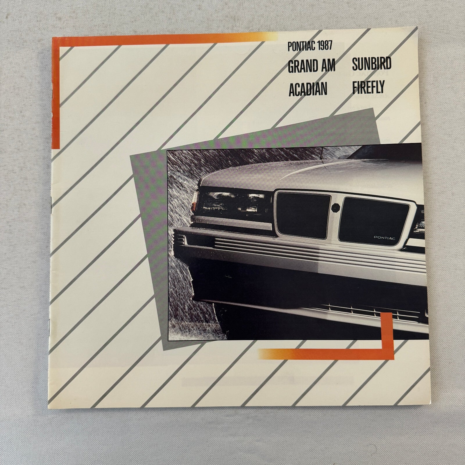 1987 Pontiac Car Sales Brochure Catalog Grand Am Acadian Sunbird Firefly