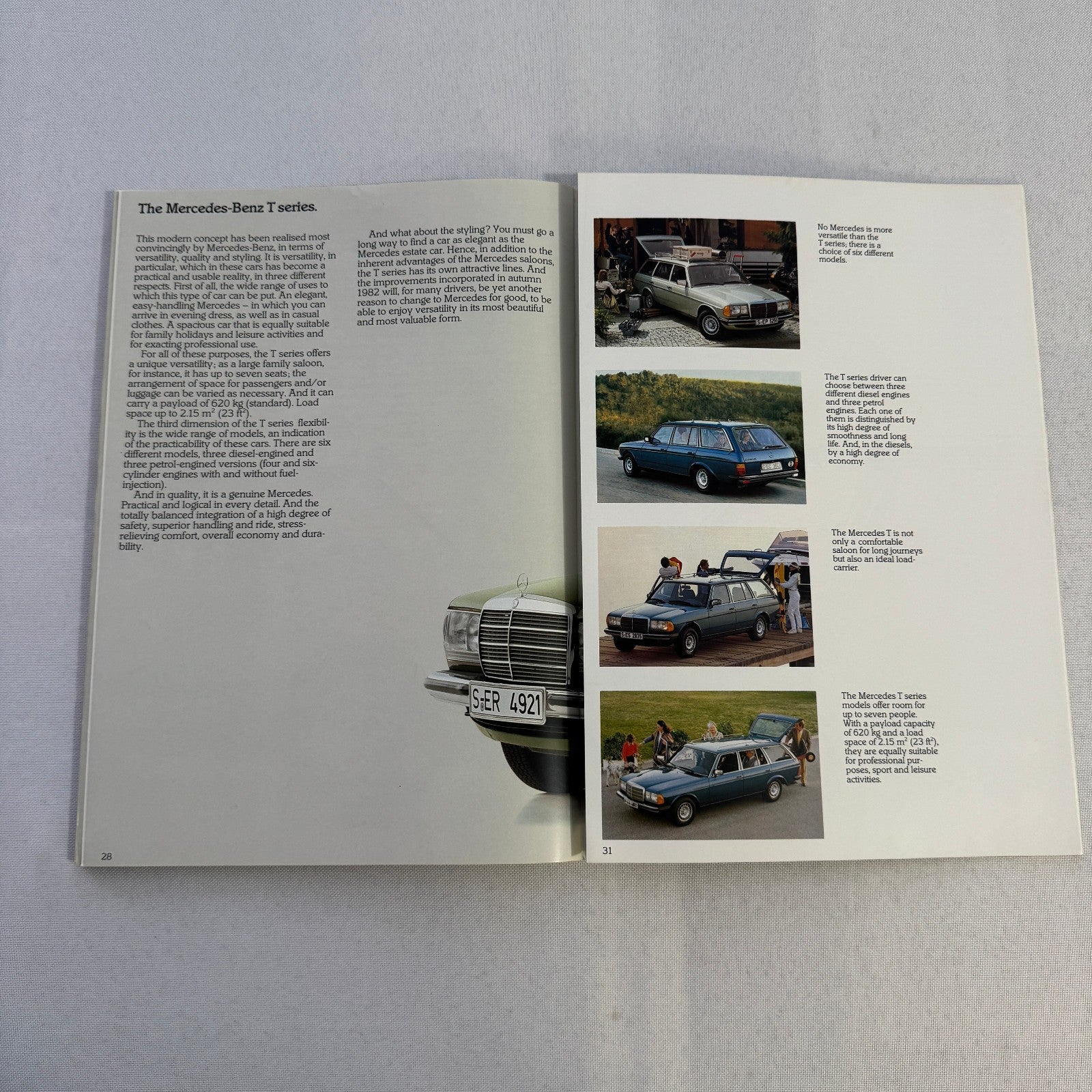 Mercedes Benz Car Brochure 280SL 500 SL 380 SL 280CE 200T 240D 300D 190D 190 250