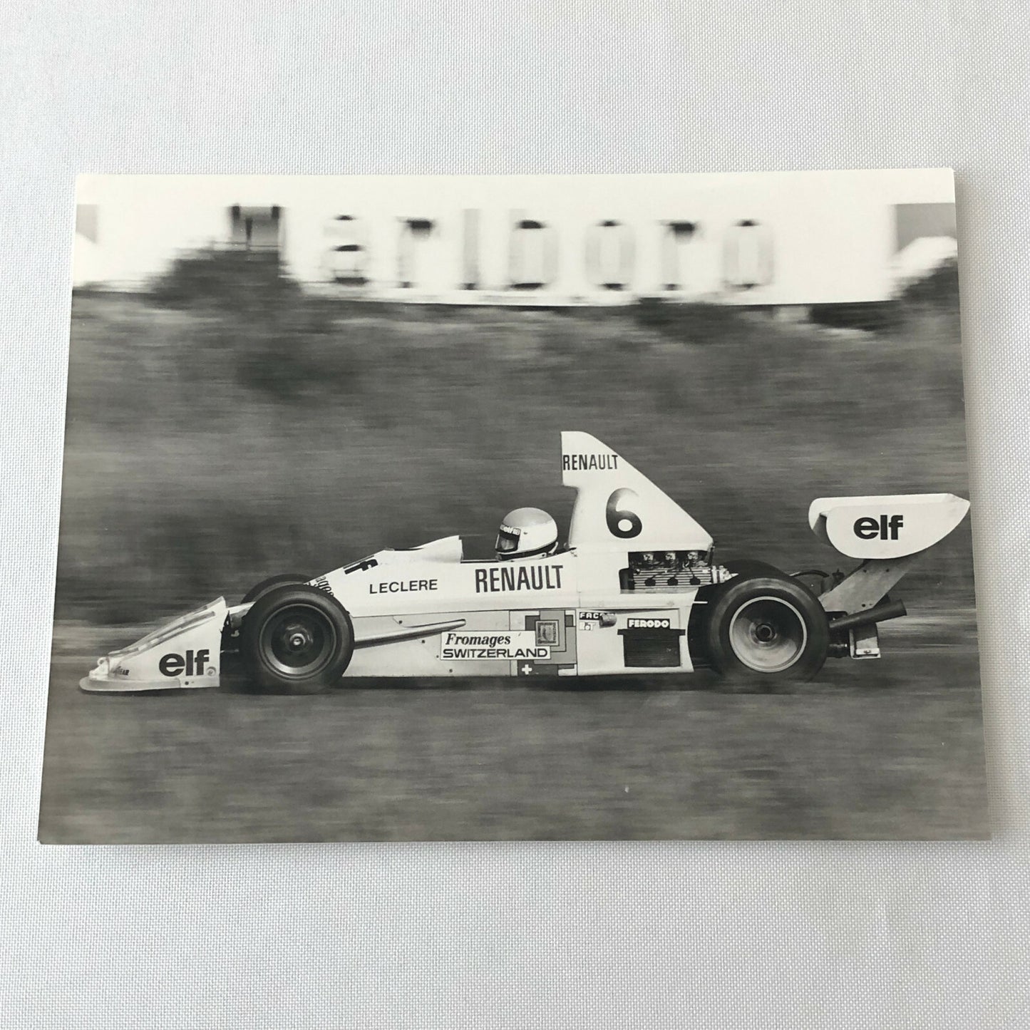 Vintage 1976 Formula 2 F2 Pau Grand Prix Racing Photo Photograph ELF Renault Car