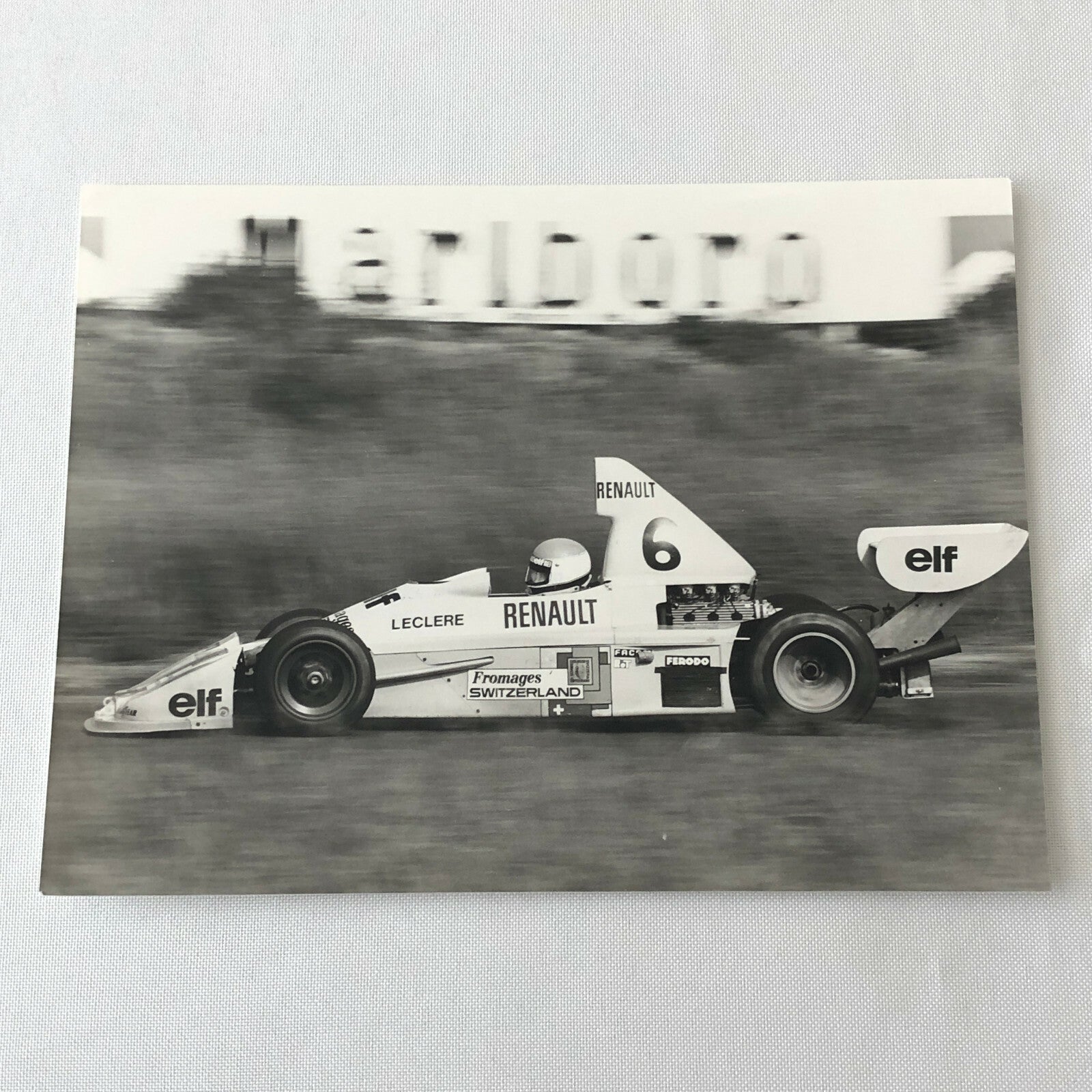 Vintage 1976 Formula 2 F2 Pau Grand Prix Racing Photo Photograph ELF Renault Car