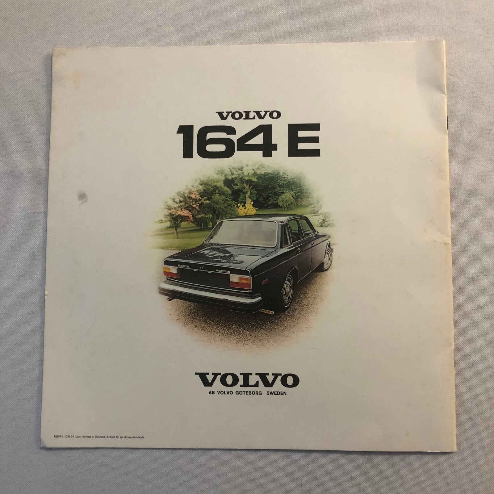 Vintage Volvo 164E Car Automobile Sales Brochure Volvo 164 E