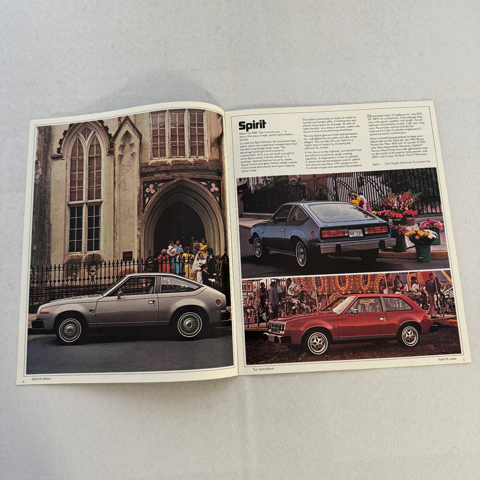 1981 AMC American Motors Spirit Concord Sales Brochure Catalog Advertising