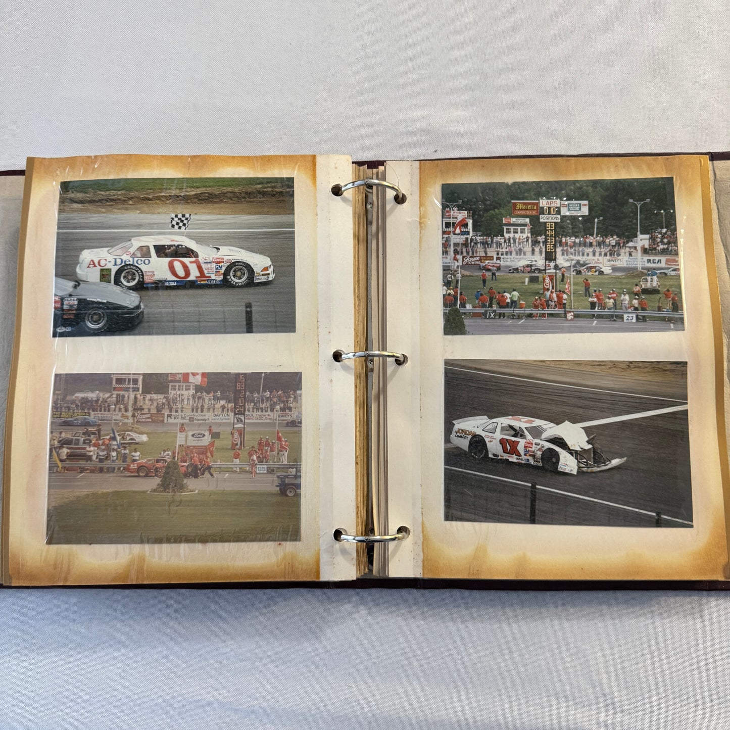 1990 Stock Car Racing Scrapbook Stockcar NASCAR Vintage Over 100 Photographs